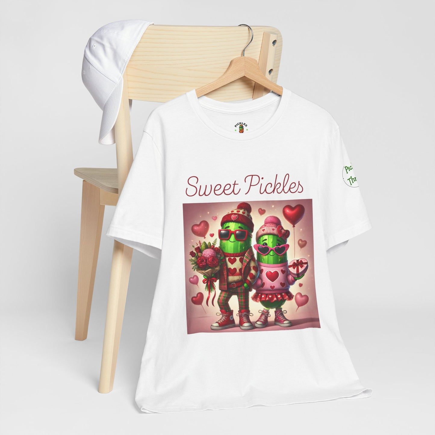 Cute Pickle Couple Valentine's Tee