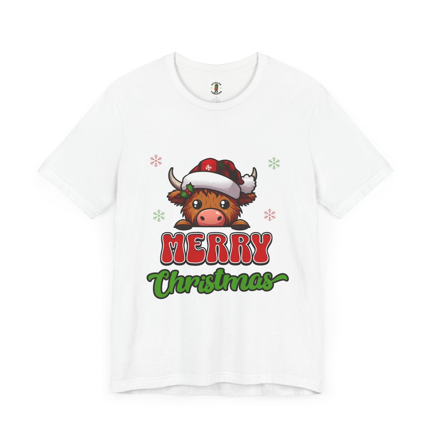 Merry Christmas Cow - Women's Tee