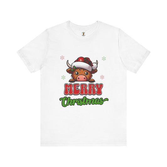 Merry Christmas Cow - Women's Tee