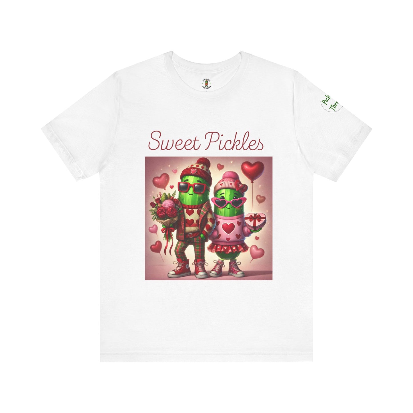 Cute Pickle Couple Valentine's Tee