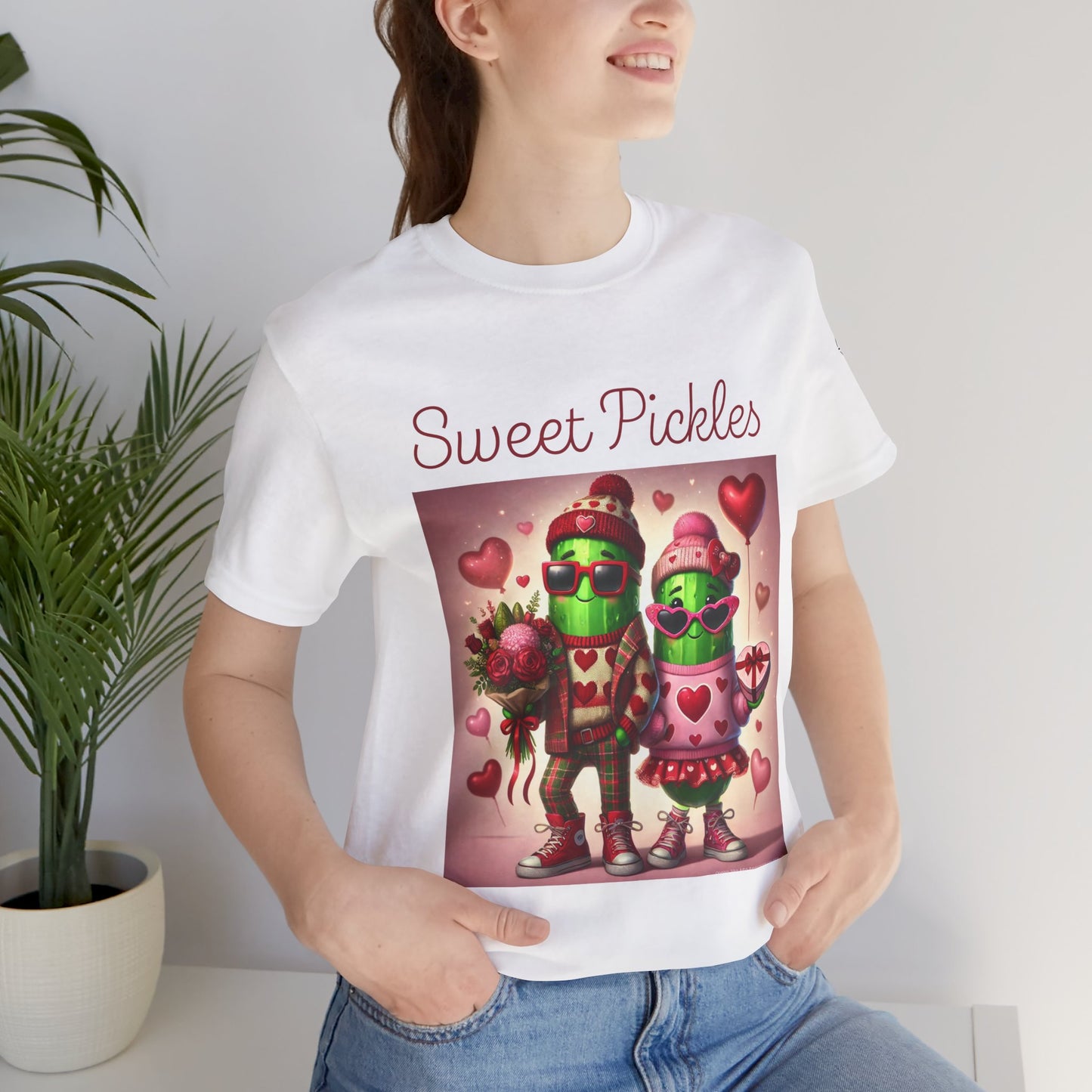 Cute Pickle Couple Valentine's Tee