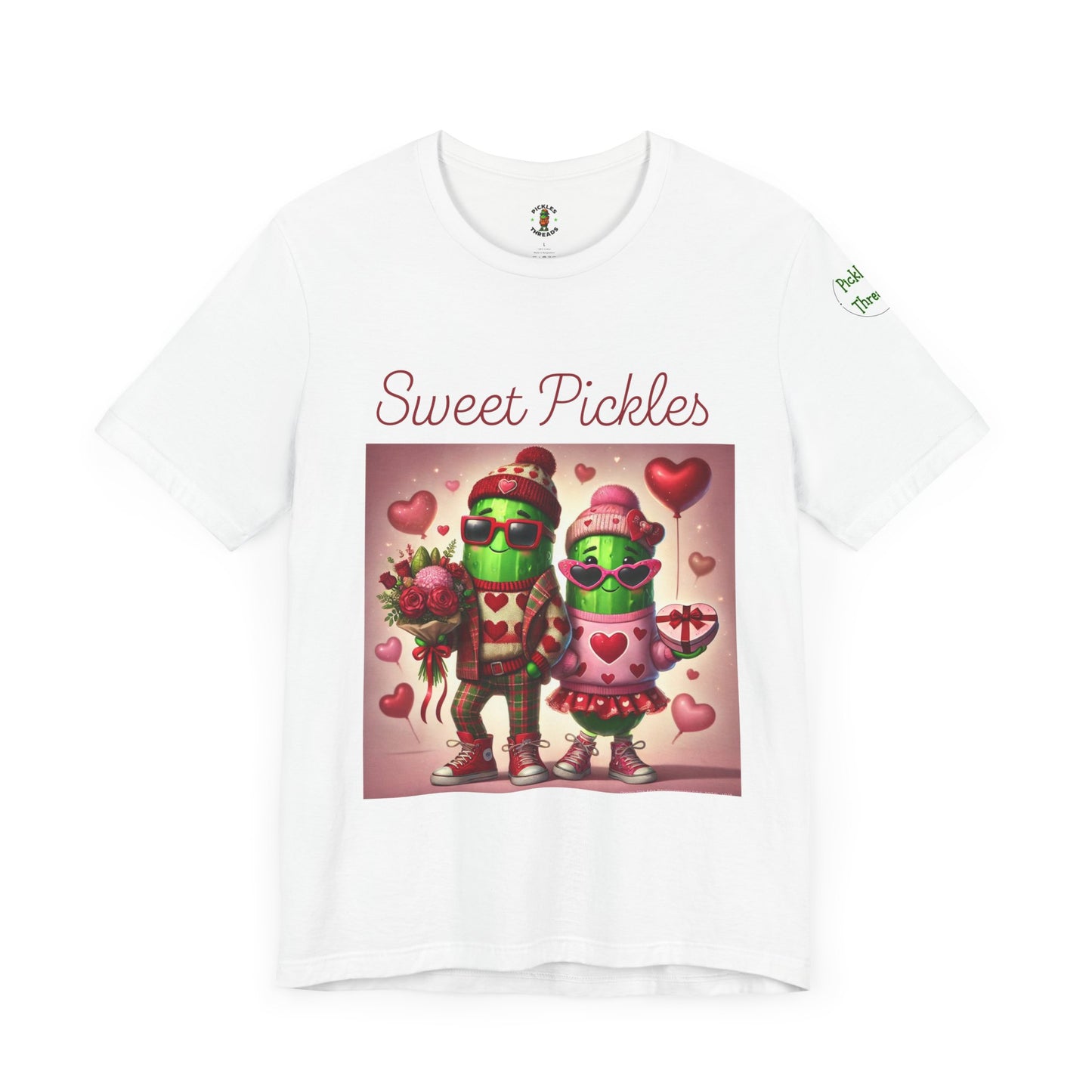 Cute Pickle Couple Valentine's Tee