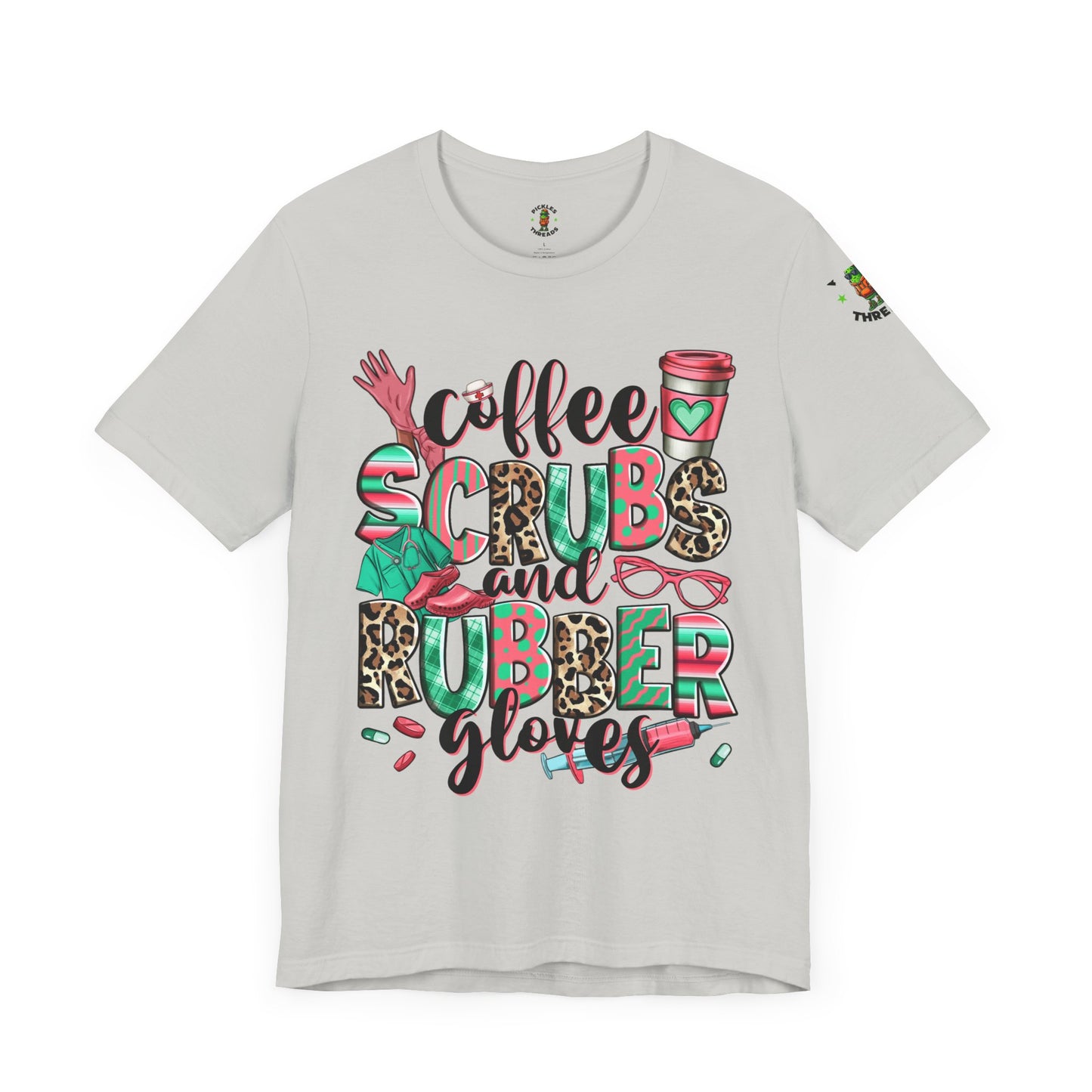 Coffee, Scrubs, And Rubber Gloves - Women's Short Sleeve Tee