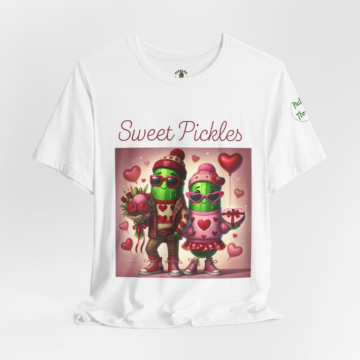 Cute Pickle Couple Valentine's Tee