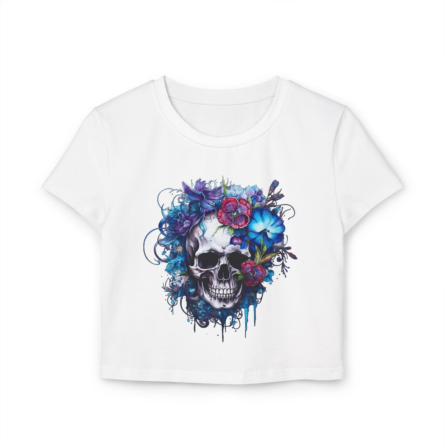 Beautiful Skull - Women's Baby Tee